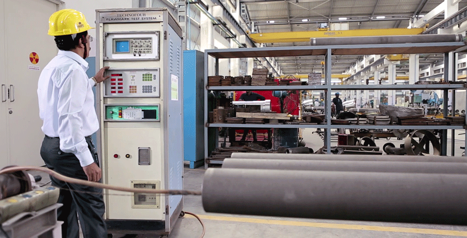 Eddy current testing machine