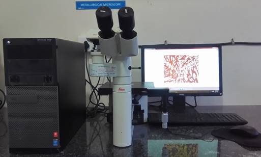 Metallurgical Microscope with Image Analyser