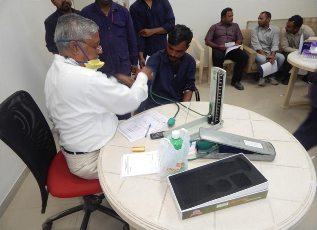 Annual Medical Examination organized by RIA Diagnostics, Bangalore, for employees of UNI Abex